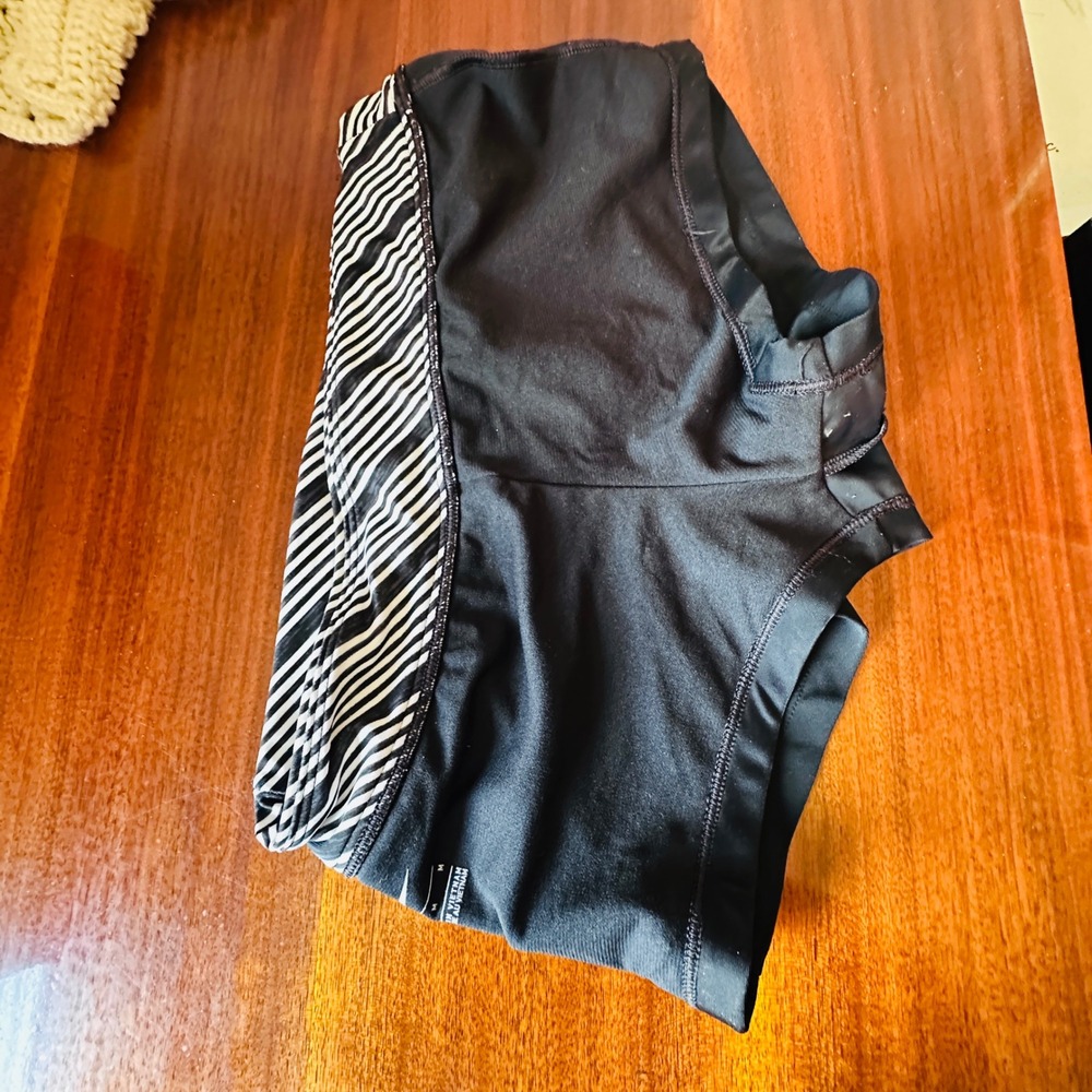 Nike Womens Swim Shorts Black Striped Waistband Boy Shorts NESSA403 Size M - Picture 13 of 14